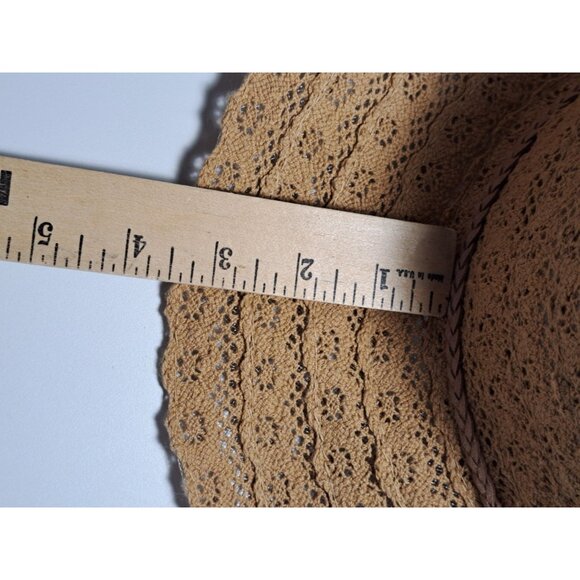 C.C. Exclusive Women's Crochet Hat Packable Tan Cotton One Size Summer Travel - Picture 8 of 8